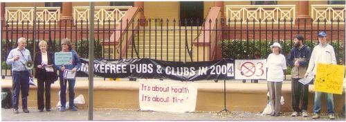 Smokefree Coalition Protest