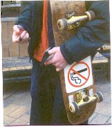 Anti Smoking Skateboard