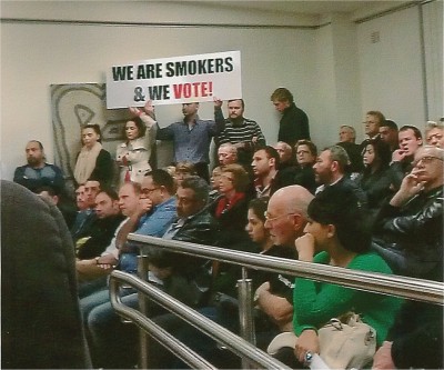 Smokers demanding rights