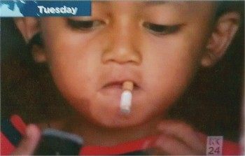 Child smoking in Indonesia