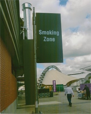 Smoking area at the Royal Easter Show